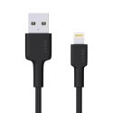 CB-AL05 nylonowy kabel Quick Charge Lightning-USB | 2m | certyfikat MFi Apple