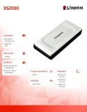 Dysk SSD XS2000 500GB USB3.2 Gen2.2 Zewnętrzny