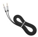 Kabel 3.5mm MiniJack M/M czarny 1.2m