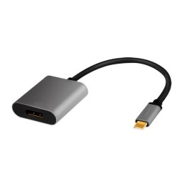 Adapter USB-C do DP/F, 4K/60Hz, Aluminiowy 0.15m