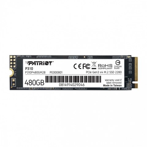 Dysk SSD P310 480GB M.2 2280 1700/1500 PCIe NVMe Gen3 x 4