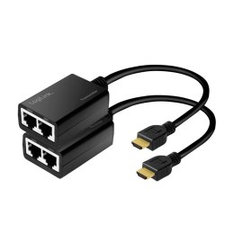 Extender HDMI do 30m, 1080p/60Hz, 0.3m