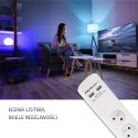 Listwa antyprzepięciowa | 6 gniazd | 2xUSB | 1.8m | Biała