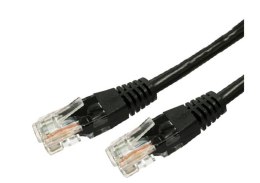 Kabel Patchcord miedziany kat.6a RJ45 UTP 0,5m czarny