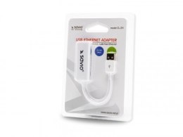 Adapter USB LAN 2.0 - Fast Ethernet (RJ45), blister, CL-24