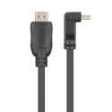 Kabel HDMI v 2.0 pozłacany 1.8 m kątowy