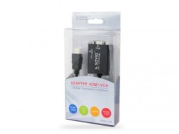 Adapter HDMI (M) - VGA (F) z audio, CL-23