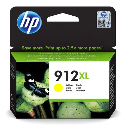 HP oryginalny ink / tusz 3YL83AE, HP 912XL, high capacity, yellow, 700s, 8.5ml