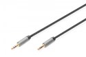 Kabel połączeniowy audio MiniJack Stereo Typ 3.5mm/3.5mm M/M nylon 1,8m