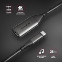 RVC-HI2M Adapter USB-C -> HDMI 2.0 4K/60Hz Aluminum, 25cm kabel