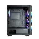 Obudowa I3 Neo TG Mid Tower RGB 4xwentylator, czarna