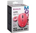 Mysz bezprzewodowa silent click AURIS MB-027 800/1200/1600 DPI czerwona