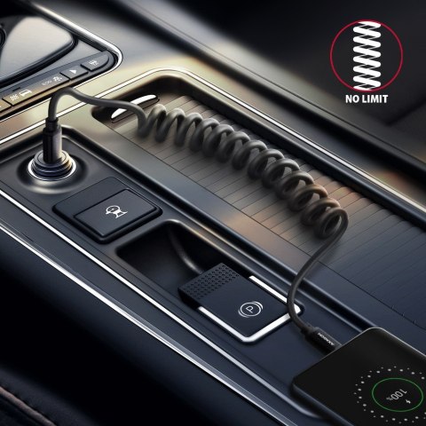 BUCM-CM20TB Kabel Twister USB-C - USB-C, 1.1m USB2.0 3A ALU, czarny