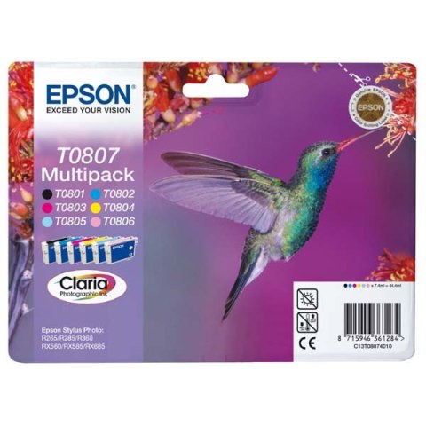 Epson oryginalny ink / tusz C13T08074011, CMYK/light C/light M