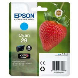 Epson oryginalny ink / tusz C13T29824010, T29, cyan, 3,2ml