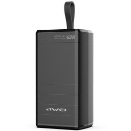 Powerbank 60000mAh 65W P171K 2xPD + USB-A LCD