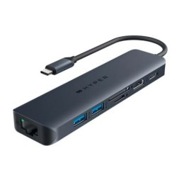 Koncentrator HyperDrive Next 7-Port USB-C Hub HDMI/4K60Hz/SD/RJ45/100W PD Pas-trought