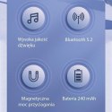 Słuchawki bluetooth A886BL przewodnictwo powietrzne