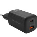 Ładowarka sieciowa 65W GaN ULTRA | 5-20V | 2.25-3.25A | 1 x USB typ C PD | 1 x USB | Czarna