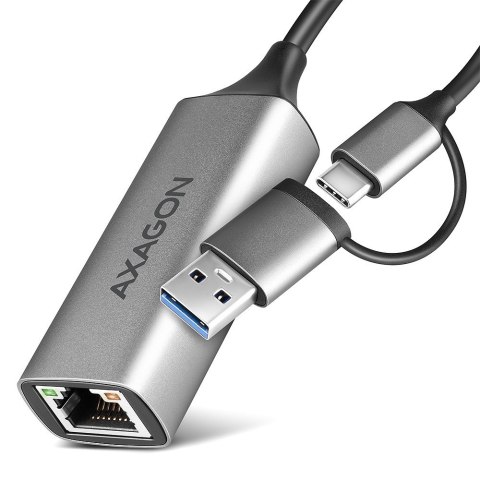 ADE-TXCA Karta sieciowa Gigabit Ethernet adapter, USB-C (USB-A redukcja) 3.2 Gen 1, instalacja automatyczna