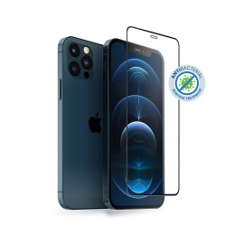 Szkło ochronne Anti-Bacterial 3D Armour Glass iPhone 12 / iPhone 12 Pro z ramką instalacyjną