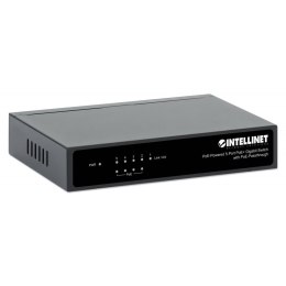 Switch Gigabit 5xPoE Passthrough zasilany PoE lub AC,68W