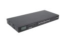 Przełącznik Gigabit 16x RJ45, POE+, 2x SFP, LCD, Rack 19