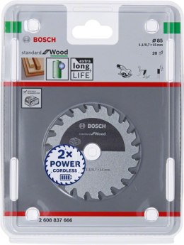 BOSCH PIŁA STANDARD WOOD ACCU 85x15x20z