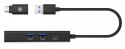 Hub IB-HUB1439-LAN 4w1 HUB, 1x USB-C, 2xUSB-A, 1x LAN