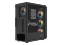 Obudowa Fury Shobo SH4F RGB Midi Tower z oknem Czarna