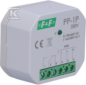 PP-1P 230V PRZEKAŹ.ELE.1P 16A P/T