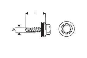 WKRĘT SAMOWIERTNY 4.8*20MM RAL 3009