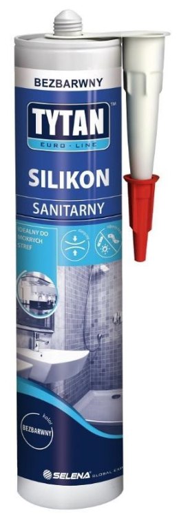 SILIKON SANITARNY EURO-LINE 280ML BIAŁY