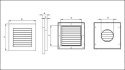 KRATKA WENTYLACYJNA IMPERIO Z ŻALUZJĄ MECHANICZNĄ 140*210MM