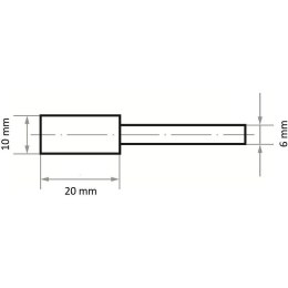 ŚCIERNICA TRZPIENIOWA MK 46 N V10 10*20*6