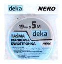 TAŚMA DWUSTRONNA PIANKOWA NERO CZARNA 19MM*5M