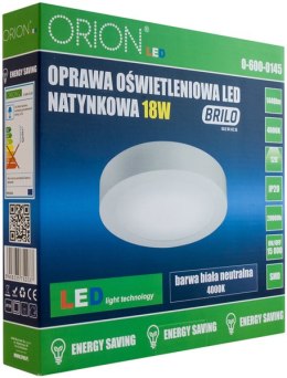 PANEL LED NATYNKOWY OKRĄGŁY BRILO 240MM, 18W, 1440LM