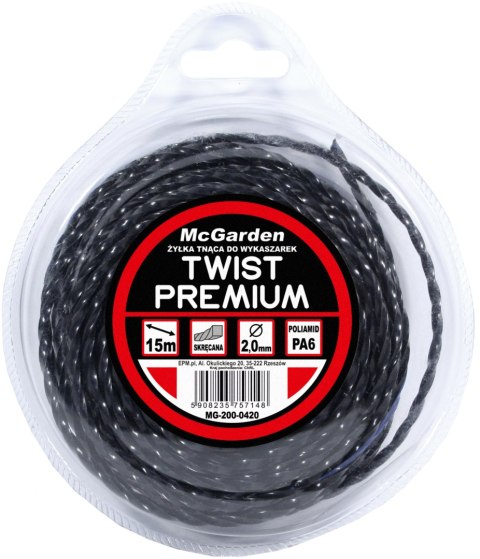 ŻYŁKA DO WYKASZARKI TWIST PREMIUM 2.4MM 15M