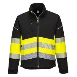 KURTKA OSTRZEGAWCZA SOFTSHELL PW375BKY ROZMIAR M