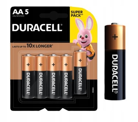 BATERIA DURACELL BASIC AA LR6 1.5V 5 SZTUK