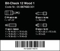 ZESTAW BITÓW BIT-CHECK 12 WOOD 1, 12CZ.