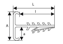 UCHWYT DO PRZEWODÓW PŁASKICH, PODWÓJNY UWT-1 (100szt.)