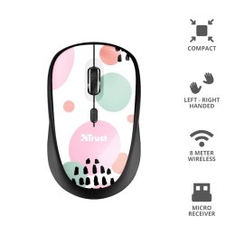 YVI WIRELESS PINK CIRCL ES mysz komputerowa