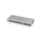 Przełącznik zarządzalny XGS1250-12, 12-Port Gigabit webmanaged Switch with 8 port 1G + 3-Port MultiGig 1/2.5/5/10G + 1-Por