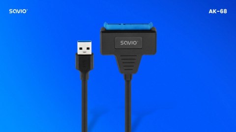 Adapter USB-A 3.1 Gen 1 (M) - SATA (F) do dysków SATA 2.5 cala , AK-68