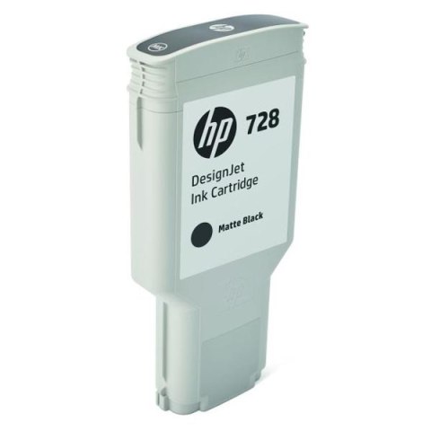 HP oryginalny ink / tusz F9J68A, HP 728, matte black, 300ml