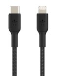 Kabel Braided USB-C Lightning 1m czarny