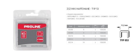 ZSZYWKI HARTOWANE 10mm TYP 53 (11,2mm) 1000szt.