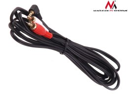 Przewód mini jack 3,5mm kątowy 2RCA 15m MCTV-828 Czarny