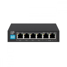 Switch KRIOS PoE 4x Gigabit PoE/PoE+, 2x RJ45 Uplink Gigabit, 60W